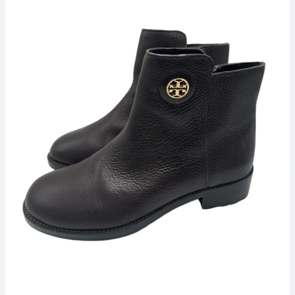 Tory Burch Leather Booties Junction Flat - Picture 2 of 6